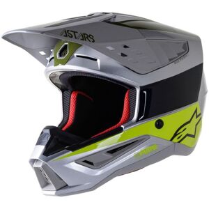 Alpinestars S-M5 Bond Silver Yellow Fluo Military Green