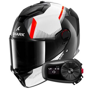 Shark Spartan GT Pro Dokhta Carbon DWO + Kit Bluetooth 5S Solo