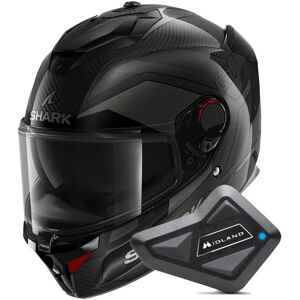 Shark Spartan GT Pro Ritmo Carbon DAU + Kit Bluetooth BT Mini