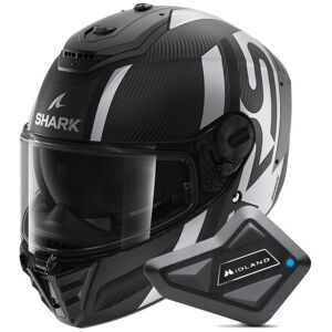 Shark Spartan RS Carbon Shawn Mat DKS + Kit Bluetooth BT Mini