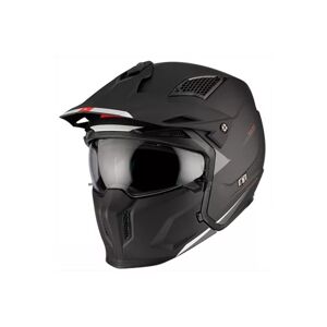 MT Helmets Casque trial MT streetfighter SV uni noir mat  S - Publicité
