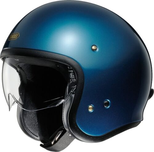 SHOEI J.O, Casque moto jet, Bleu lagune