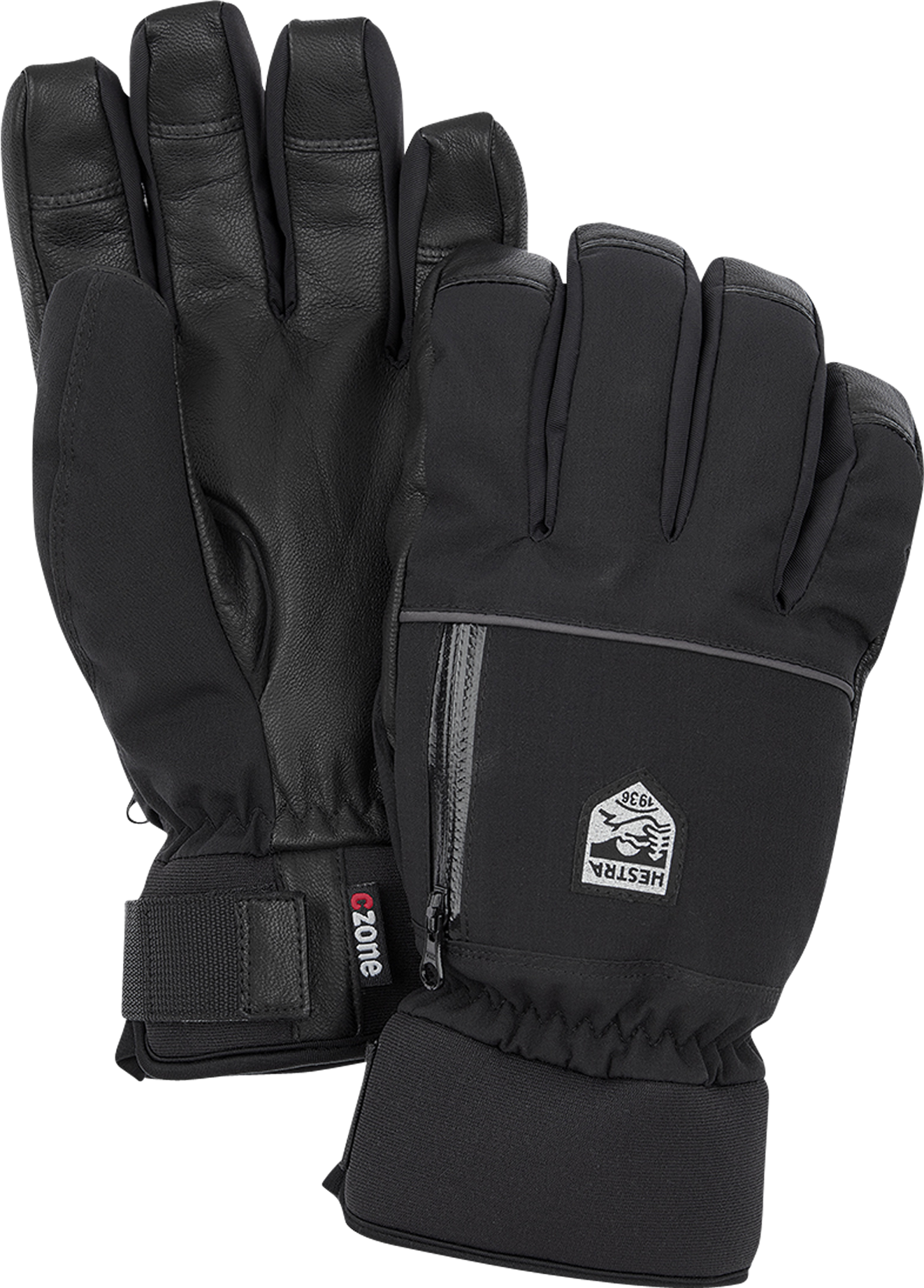 Gants Motoneige Hestra CZone Pointer Short Finger Noirs -