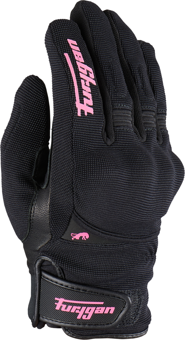 Gants Moto Femme Furygan Jet All Season D3O Noir-Rose -