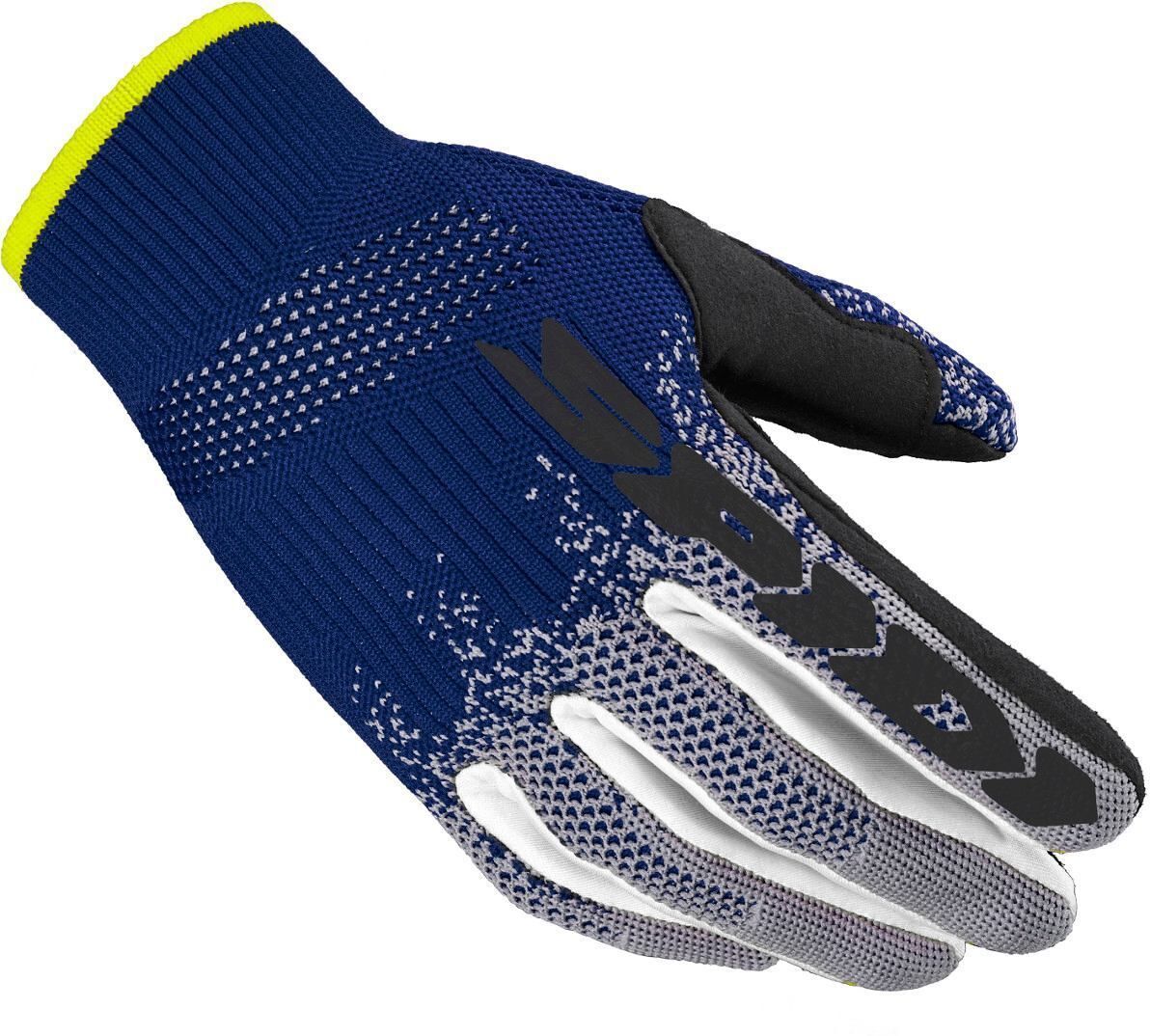 Spidi X-Knit Gants de moto Gris Bleu taille : M