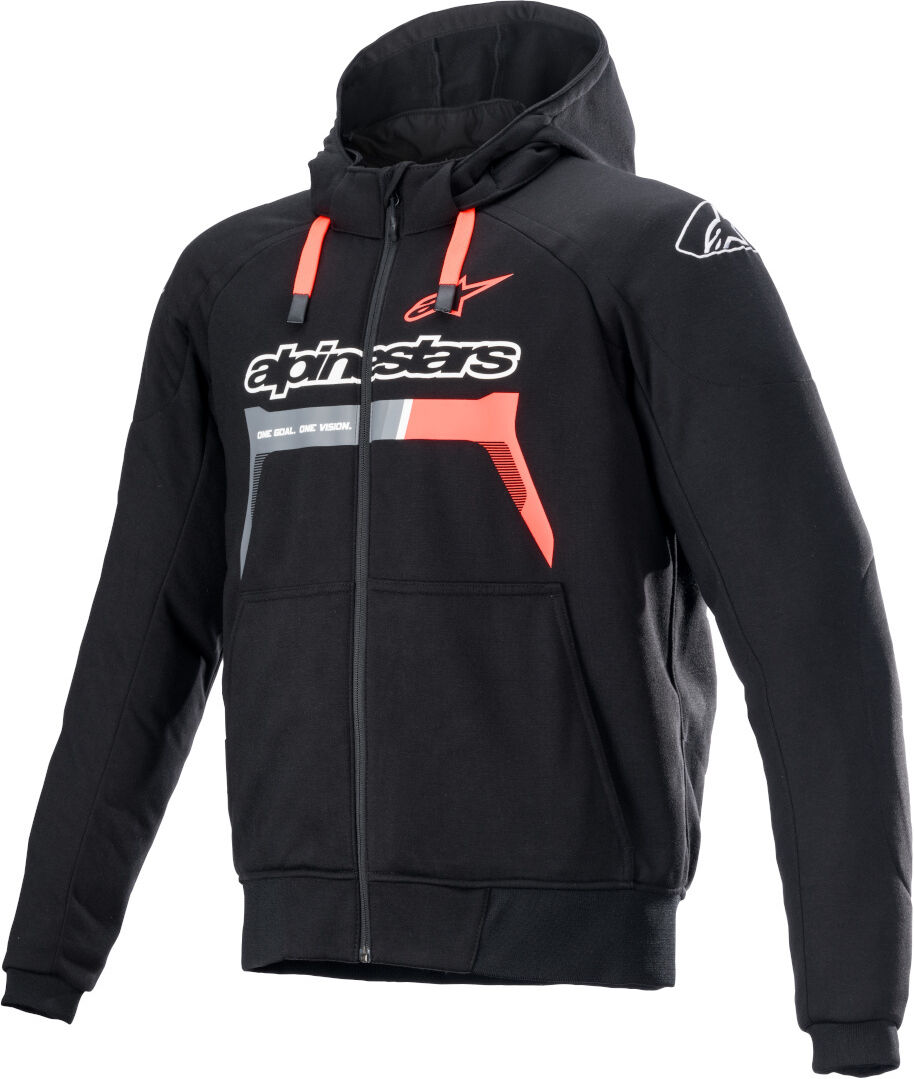 Alpinestars Chrome Ignition Veste textile de moto Noir Rouge taille : M