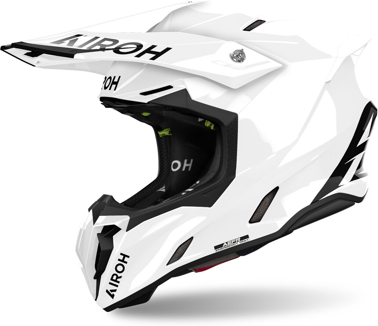 Airoh Twist 3 Solid Casque de motocross Blanc taille : M