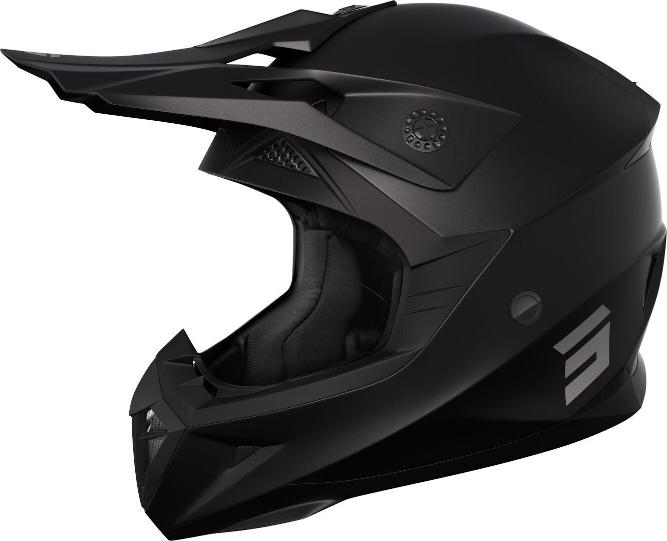 Shot Pulse Kid Solid Casque de motocross pour enfants Noir taille : S