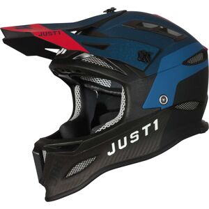 Casco Bici Integrale MTB Just1 JDH + Mips Dual Blu Rosso Car taglia XL