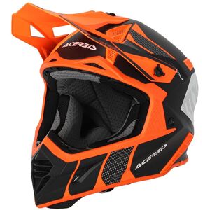 Casco Moto Cross Enduro Acerbis X-Track 2206 Nero Arancio taglia XL