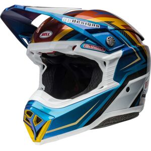 Casco Moto Cross Enduro BELL MOTO-10 SPHERICAL TOMAC24 Bianc taglia L