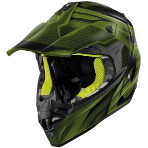 Casco Moto Cross Enduro Givi 60.1 FRESH Nero Verde Militare taglia XS