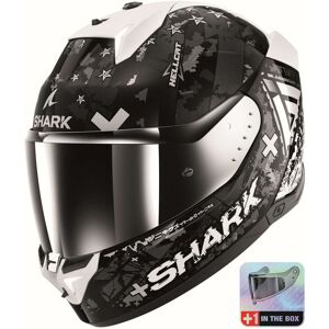 Casco Moto Integrale Con Led Shark SKWAL i3 HELLCAT Nero Cro taglia XL