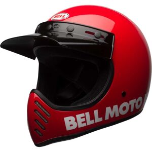 Casco Moto Integrale Custom Bell MOTO-3 CLASSIC Rosso taglia L