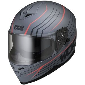 Casco Moto Integrale Doppia Visiera Ixs 1100 2.1 Grigio Opac taglia XL