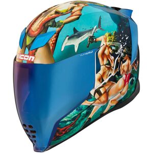 Casco Moto Integrale Icon AIRFLITE PLSURDME4 Blu taglia XS