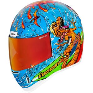 Casco Moto Integrale Icon AIRFORM Dino Fury Blu taglia S