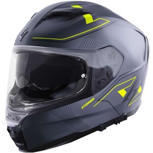 Casco Moto Integrale Stormer ZS 1001 TAKEN Grigio Neon Giall taglia M