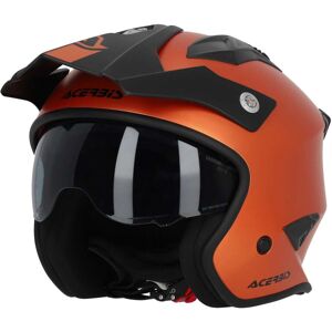 Casco Moto Jet Acerbis ARIA METALLIC Arancio taglia XL