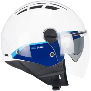 Casco Moto Jet CGM 116G AIR BICO Bianco Blu taglia M