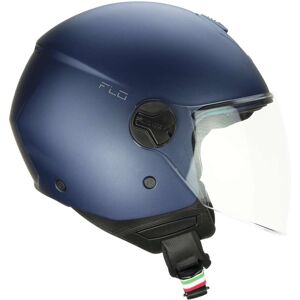 Casco Moto Jet CGM 167A FLO MONO Blu Opaco - Visiera Lunga taglia XXS