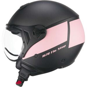 Casco Moto Jet CGM 167R FLO STEP Antracite Rosa - Visiera Sa taglia XS