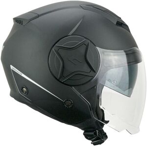 Casco Moto Jet Doppia Visiera CGM 129A ILLINOIS Nero Opaco taglia XS