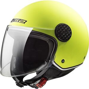 Casco Moto Jet Ls2 OF558 SPHERE LUX Solid Giallo Fluo + Visi taglia XL