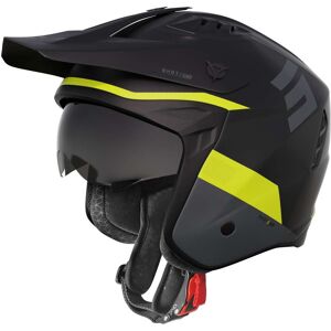 Casco Moto Jet Shot JUMP Nero Neon Giallo Opaco taglia S