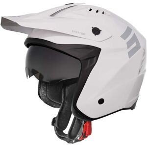 Casco Moto Jet Shot JUMP SOLID Bianco Lucido taglia L