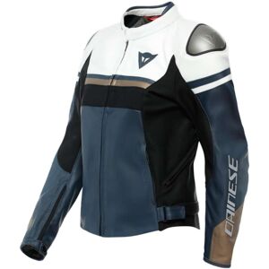 Giacca Moto Donna in Pelle Dainese RAPIDA LADY Nero Bianco T taglia 42