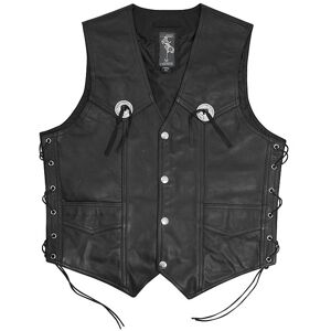 American-pro Gilet Moto Custom In Vera Pelle A-Pro Modello Gambler taglia L