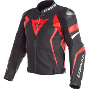 Giubbotto Moto In Pelle Dainese AVRO 4 Nero Rosso Bianco taglia 54