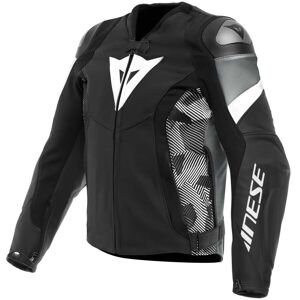 Giubbotto Moto in Pelle Dainese AVRO 5 Nero Bianco Antracite taglia 60