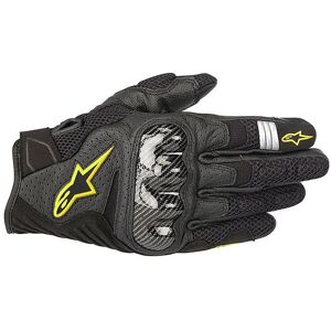 Guanti Moto In Tessuto Alpinestars SMX-1 AIR v2 Nero Giallo taglia M