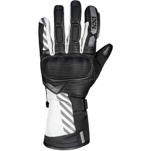 Guanti Moto Pelle e Tessuto Ixs GLASGOW-ST 2.0 Nero Grigio taglia S