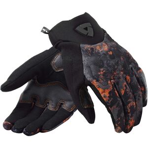 Guanti Moto Tessuto Rev'it CONTINENT Nero Arancio taglia S