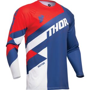 Maglia Moto Cross Enduro da Bambino THOR SECTOR CHECKER Blu/ taglia M