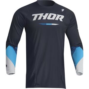 Maglia Moto Cross Enduro Thor JERSEY PULSE Tactic Blu Scuro taglia XXS