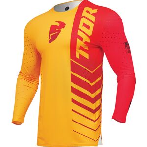 Maglia Moto Cross Enduro THOR PRIME ANALOG Giallo/Rosso taglia S