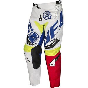 Pantalone Moto Cross Enduro Ufo Modello Draft Bianco Rosso taglia 50