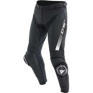 Pantalone Moto in Pelle Dainese SUPER SPEED Nero Bianco taglia 48