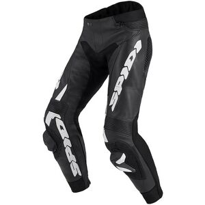 Pantaloni Moto In Pelle Racing Spidi RR PRO WARRIOR Nero Bia taglia 52