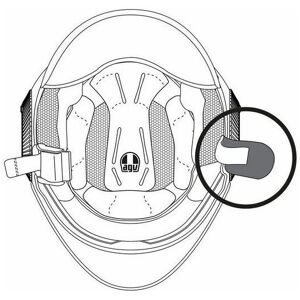 Passante Cinturino Per Casco AGV ORBYT taglia unica