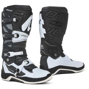 Stivali Moto Cross Emduro MX Forma PILOT Nero Bianco taglia 48