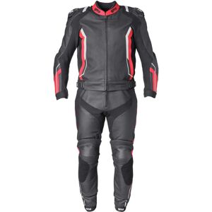 Tuta Moto Divisibile in Pelle GMS GR-1 Nero Rosso Bianco taglia 50