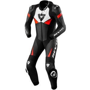 Tuta Moto Intera Rev'it ARGON 2 Nero Neon Rosso taglia 50