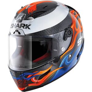 SHARK - Casco Race-R Pro Carbon Replica Lorenzo 2019 Carbon / Blue / Rosso Rosso,Blu,Bianco,Carbonio,Jorge Lorenzo XL