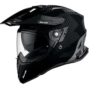 AIROH - Casco Commander Carbon Nero,Grigio,Carbonio XS