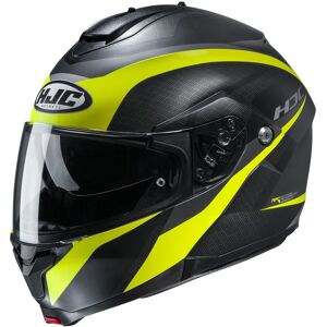 HJC - Casco C91 Taly MC-4HSF Nero,Grigio,Giallo L